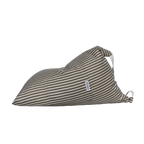 Cojín Ceniza gris marrón y blanco De Galei, elegante, suave y resistente al exterior. Inspirado en los tonos neutros del Mediterráneo.