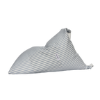 Cojín Creta azul y blanco De Galei, resistente al sol y al agua. Ideal para exterior con estilo mediterráneo.