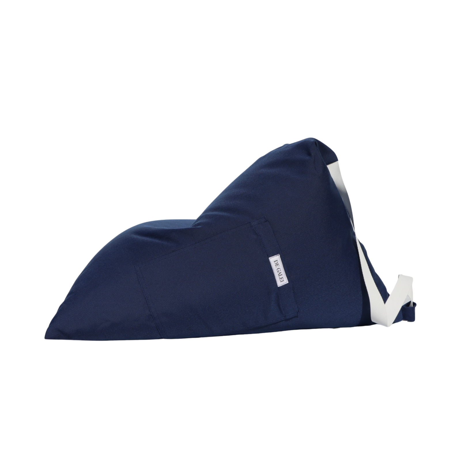 Cojín Marino azul De Galei, resistente al agua y al sol, perfecto para terraza o playa. Diseño elegante y duradero.