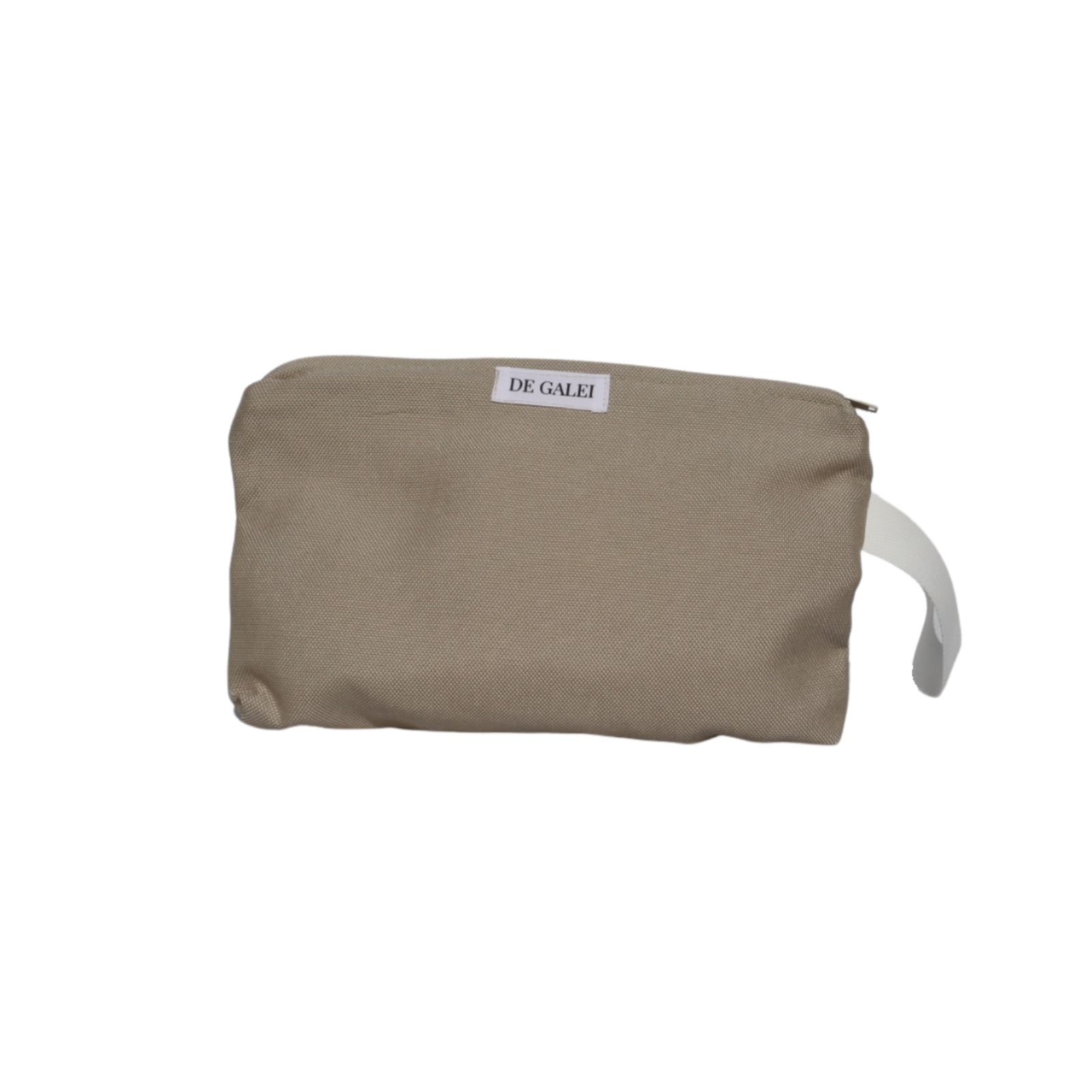 Neceser Madeira beige De Galei, impermeable y ligero, ideal para llevar a la playa o de viaje con estilo mediterráneo.